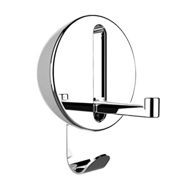 Obrázek WENKO Klapphaken Premium Delta, klappbarer Wandhaken zum Anbohren, mit Abrutschsicherung, modernes Design, Kunststoffgehäuse und Stabiler Metallhaken, 8 x 11 2,5 cm, Weiß