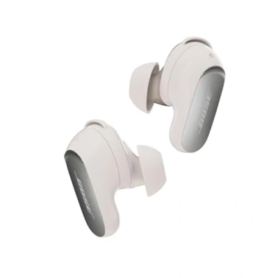 Obrázek Bose sluchátka QuietComfort Ultra Bluetooth (2. gen.), bezdrátová s potlačením hluku, výdrž baterie až 6 hodin, stupeň krytí IPX4, 360stupňový zvuk, hluboké basy, bílá barva kouře