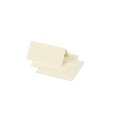 Obrázek Clairefontaine 75017C Packung mit 25 Tischaufsteller Pollen, 85x80 mm, gefaltet, Elfenbein