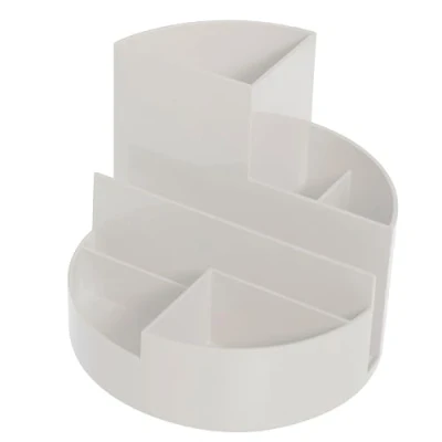 Obrázek Maul organizér na psací stůl kulatý box 140 x 125 mm stylový se 6 přihrádkami k uložení tužek, nůžek a poznámkových karet praktická odkládací plocha pro kancelář