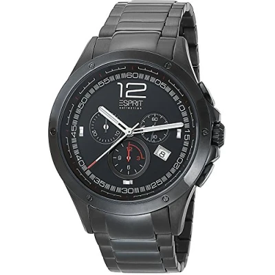 Obrázek ESPRIT COLLECTION Quartz hodinky Man EL101421F08 45 mm, černá/černá, Náramek