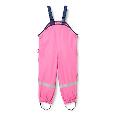 Obrázek Playshoes Unisex dětské kalhoty do bláta deště textilní podšívka větrovky a nepromokavé oblečení deště, Růžová