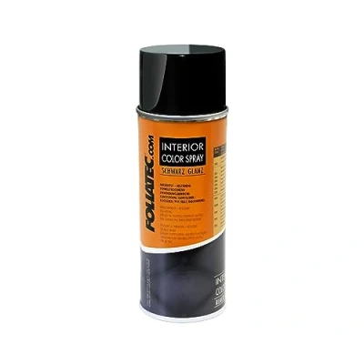 Obrázek Foliatec Interior Color sprej barevný na plasty, umělou kůži a kůži, lesklý černý, 400 ml