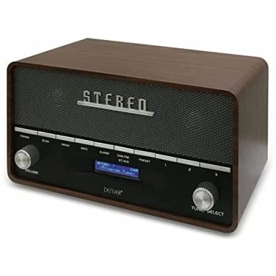 Obrázek Denver DAB 36 DAB+ digitální retro rádio s funkcí Bluetooth