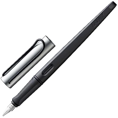 Obrázek Lamy joy AL plnicí pero pro krásné psaní s ergonomickou rukojetí a leštěným ocelovým hrotem v šířce linky 1,9 mm kaligrafické tahovací pružinou vč. inkoustové kazety T