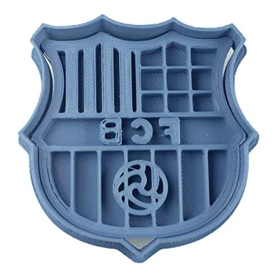 Obrázek Cuticuter Fußball Barcelona Keksausstecher, Blau, 8 x 7 1,5 cm