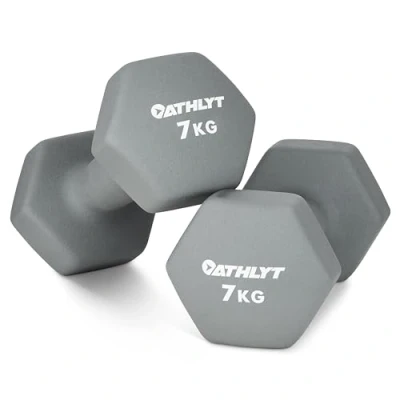 Obrázek Athlyt neoprénové závaží činek, 2 x 7 kg