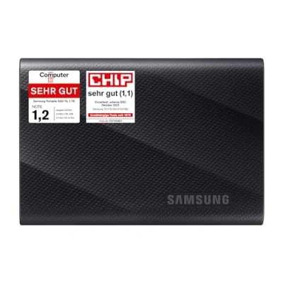 Obrázek Samsung Přenosný SSD T9, 2 TB, 000 MB/s čtení, 2000 zápis, USB 3.2 Gen.2x2, externí pevný disk pro profesionální uživatele, kompatibilní s Mac, PC, chytrými telefony a fotoaparáty 12K,