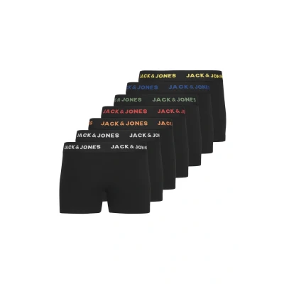 Obrázek Jack &amp; Jones Junior Jacbasic NOOS JNR 7 PACK Boxerky pro děti, Velikost: 164, Black
