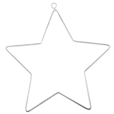 Obrázek Rayher 24090000 drát hvězda, 11,5 x 12,5 cm, SB Btl 2 kusy, bílá