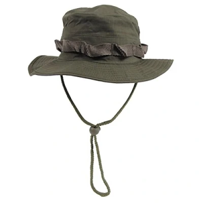 Obrázek MFH klobouk do buše, US, s páskem pod bradu, GI Boonie, Rip Stop, Zelená, l