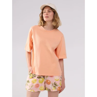 Obrázek Lindex Oversized Jednoduché tričko, Ženy, Velikost: 44/46, Light coral