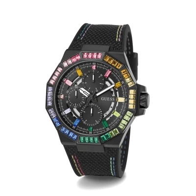 Obrázek Guess Energy Hodinky se stopkami, Muži, Velikost: One Size, Black