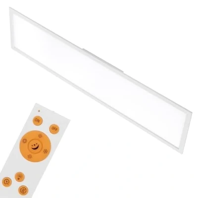 Obrázek BRILONER LED panel, 1. 20 m, stmívatelný, regulace teploty barev, stropní svítidlo, dálkové ovládání, 36 W, 3800 lm, lampa, bílá