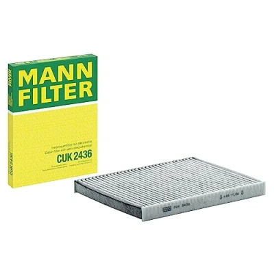 Obrázek MANN FILTER Interiérový filtr CUK 2436 pylový s aktivním uhlím pro osobní automobily