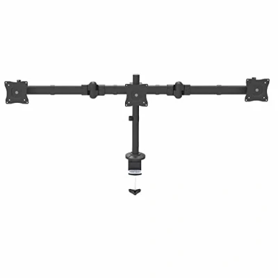 Obrázek StarTech.com 3 Monitor Schreibtischhalterung Ergonomischer VESA Monitorarm für Monitore bis zu 27&quot; Gelenkig, höhenverstellbar Neig/Schwenk/Drehfunktion Schreibtischklemme/Tülle (ARMTRIO)