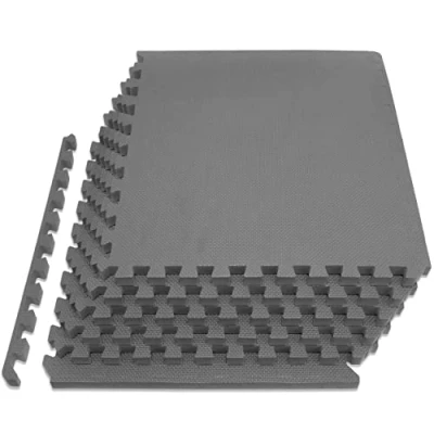 Obrázek ProsourceFit Unisex Erwachsene Exercise Puzzle Mat 0.75 &amp; 1 in, Grey 3/4, 3/4 inch 24 Sq Ft 6 Tiles
