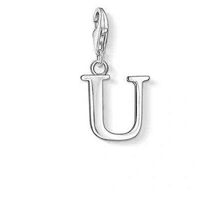 Obrázek Thomas Sabo Dámský přívěsek M písmeno Charm Club 925 Sterlingové stříbro 0187 001 12, stříbro, žádný drahokam