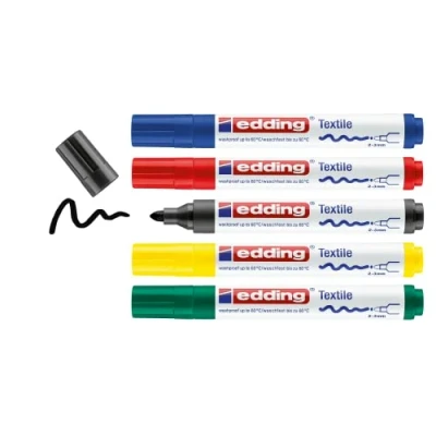 Obrázek e 4500/5 S textilní popisovač basic colours