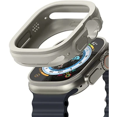 Obrázek Ringke Air Sports pouzdro kompatibilní s Apple Watch Ultra 2 (2023) / 49 mm flexibilní lehké TPU robustní ochranné odolné proti poškrábání Warm Gray