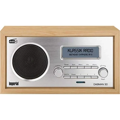 Obrázek Imperial 22 130 00 Dabman 30 digitální rádio (DAB+/DAB/UKW, Aux In, vč. síťového zdroje) hnědé