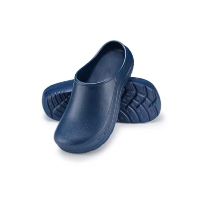 Obrázek ESTRO zahradní boty dámské clogs uzavřené Gartenclogs pánské unisex gumové lehké dřeváky CC01, tmavě modrá, 45 EU