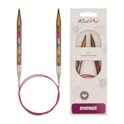 Obrázek KnitPro K21329 kruhová pletací jehla, Wood, vícebarevná, 8 mm