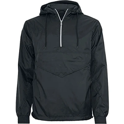 Obrázek Urban Classics Pánská bunda Pull Over Windbreaker, černá (Black 7)