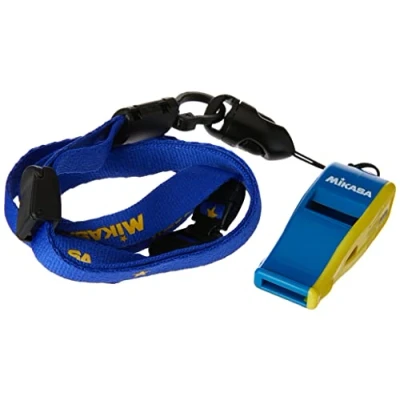 Obrázek Mikasa Professional Pfeife mit Trageband, Unisex Erwachsene, BEATMASTER BLY, blau/gelb, Small