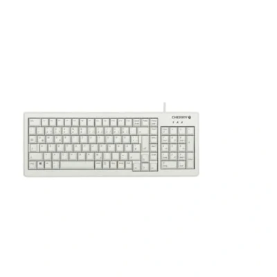 Obrázek CHERRY G84 5200 Compact Keyboard, německé rozvržení, klávesnice QWERTZ, kabelová klávesnice, kompaktní design, ML mechanika, šedá