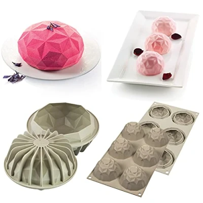 Obrázek Silikomart 25.010.99.0082 moules en Silicone et Mini Gemma Set mit 2 Silikonformen, Silikon, 2250 milliliters, grau