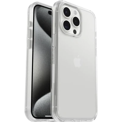 Obrázek OtterBox Symmetry Clear pouzdro Pro iPhone 15 Max, odolné proti pádu, ochranné pouzdro, 3X průhledné