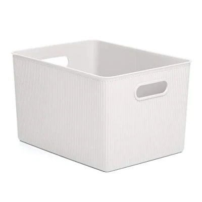 Obrázek Tatay 7010401 Aufbewahrungsbox Baobab, 22L Kapazität, Polypropylen, BPA frei, Pergamon Weiß. Maßnahmen 29,4 x 38,5 23 cm