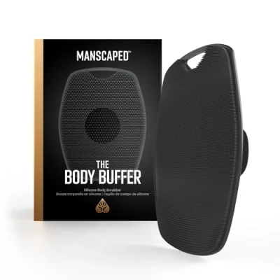 Obrázek MANSCAPED® The Body Buffer Premium Silikonwäscher zum Pflegen, reinigen und Peelen Ihrer Haut schäumende Borsten mit ergonomischem, rutschfestem Griff, leicht zu