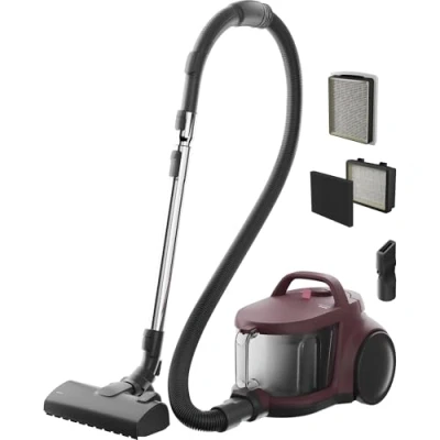 Obrázek AEG Bezsáčkový vysavač CLEAN 5000, podlahový pro všechny podlahové krytiny, příslušenství, 1000 W, akční rádius 9m, 2l nádoba na prach, 60% recyklovaný materiál, omyvatelný HEPA filtr, tmavě