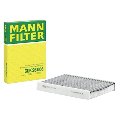 Obrázek MANN FILTER Interiérový filtr CUK 26 006 pylový s aktivním uhlím pro osobní automobily