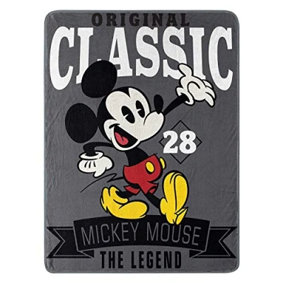 Obrázek Disney Mickey Mouse A Classic Micro Raschel Überwurf Decke, Polyester, EIN Klassiker, 46&quot; x 60&quot;