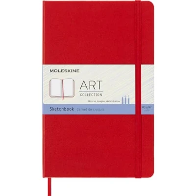 Obrázek Moleskine Kreativní zápisníky, skicák, large/A5, papír 165G, tvrdý obal, červený