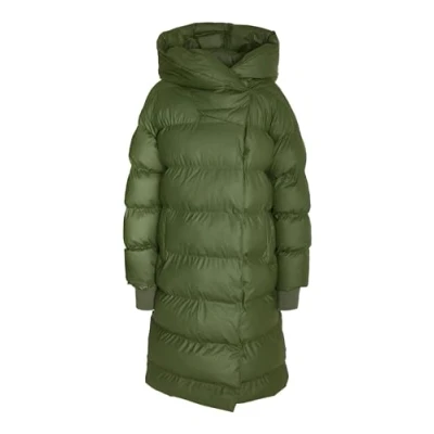 Obrázek NOISY MAY Damen NMSKY L/S Long Coated Jacket NOOS Steppmantel, Kombu Green, S