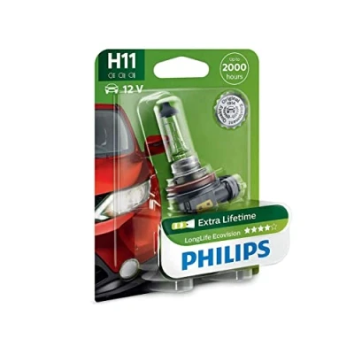 Obrázek H11 Philips Longlife Ecovision HALOGEN12 V 55 W 4 x životnost mlhové SCHE Inwerf B1
