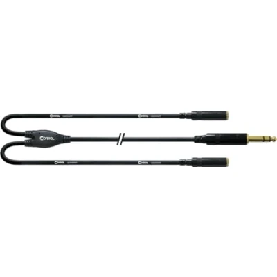 Obrázek CORDIAL CABLES audio kabel Y Jack stereo / 2 bílý 30 cm BRETELLE Essentials