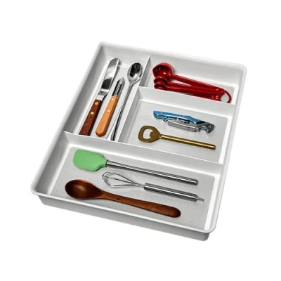 Obrázek madesmart 15222 BASIC Gadget Tray Organizer bílá COLLECTION 4 kusy víceúčelové úložiště Non slip Lining Easy to Clean Durable bez BPA