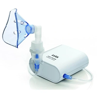 Obrázek Laica NE3001 Inhalator für Aerosoltherapie mit Kolbenpumpe, geeignet die Anwendung allen Medikamente, leiser Betrieb, ideal Kinder
