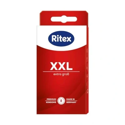 Obrázek Ritex XXL kondomy. Extra velké, 8 kusů (1 balení)