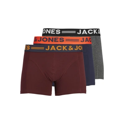 Obrázek Jack &amp; Jones Jaclichfield 3 PACK Boxerky, Muži, Velikost: Small, Burgundy