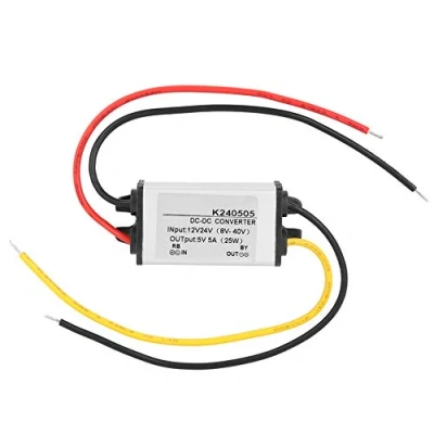 Obrázek DEWIN měnič napětí, DC 12 V/24 V na 5 V, A, sestupný napájení, modul pro auto, LED displej, monitor, ventilátor, vodní čerpadlo