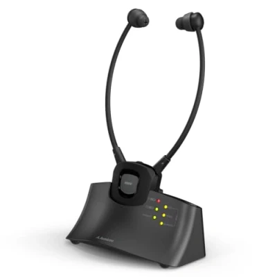 Obrázek Avantree HT381 Digitální bezdrátová TV sluchátka s Voice Clarification, L/R Balance regulace hlasitosti, režim Ambient pro prostředí, do televize, seniory
