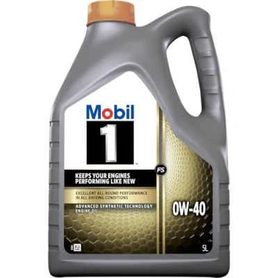 Obrázek Motorový olej Mobil 1 153678, FS 0W40, syntetický, zlatý, 5 l