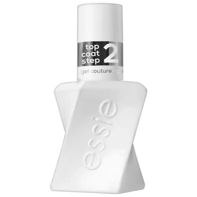 Obrázek essie langanhaltender Nagellack top Coat mit glänzendem Finish, Maniküre ohne UV Licht, Gel Couture, Farbe: Nr. 00 coat, Transparent, 1 x 13,5 ml