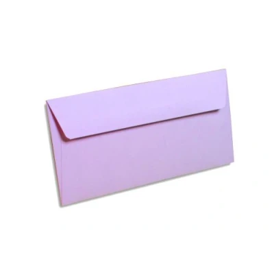 Obrázek Clairefontaine 5865C balení s 20 obálkami pyl (formát DL, 110 x 220 mm) 120 g šeříková